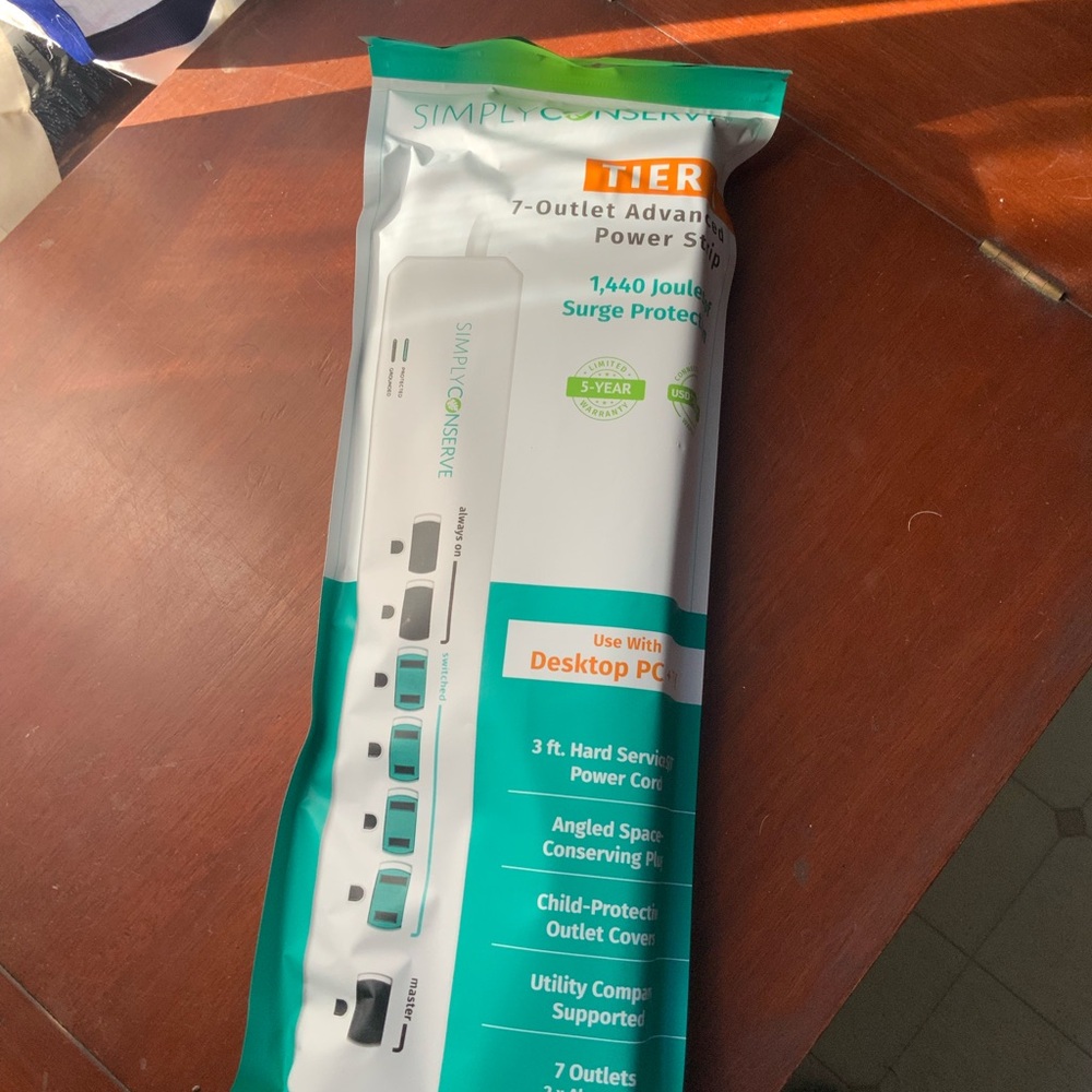 7-Outlet Advanced Power Strip - White